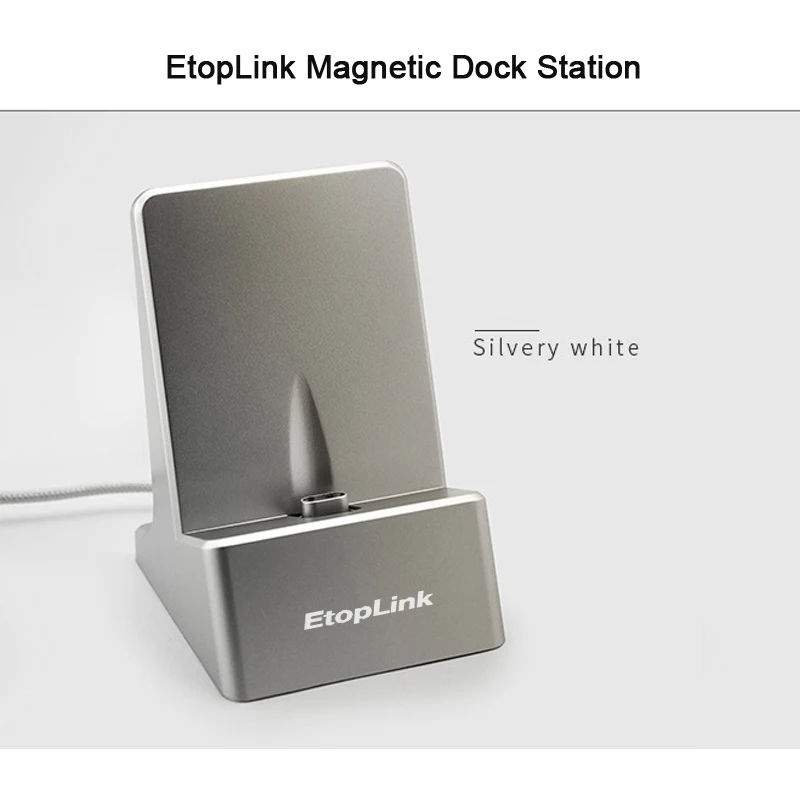 EtopLink портативная Магнитная Зарядка Micro USB двусторонний разъем зарядная станция