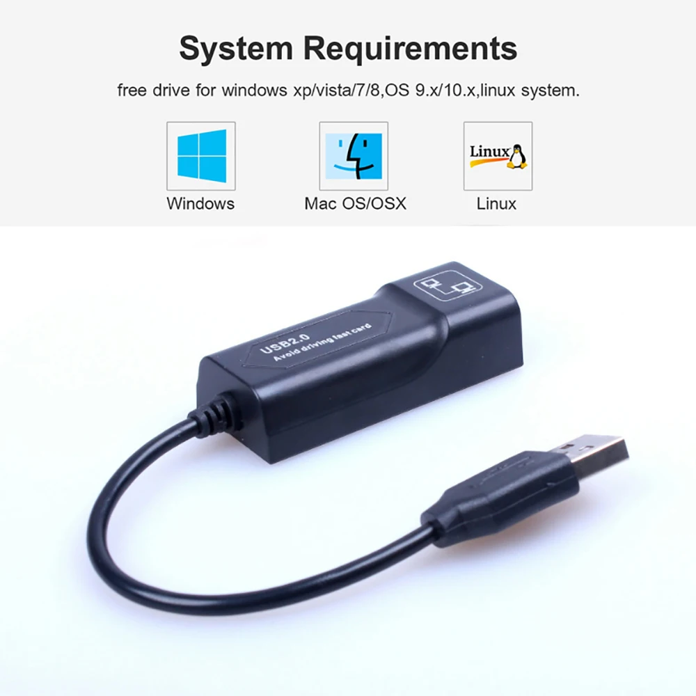 USB к RJ45 10/100 Мбит/с Ethernet адаптер Сетевая карта LAN сетевой Lan для ПК ноутбука Win7 Andriod