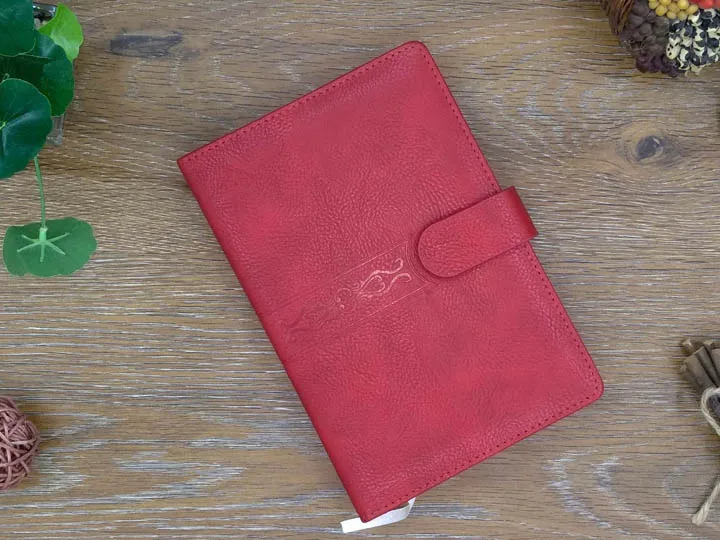 Red Чехол из кожи для ноутбука A5 Journal 140 листов мягкий дневник записная книжка - Цвет: Red