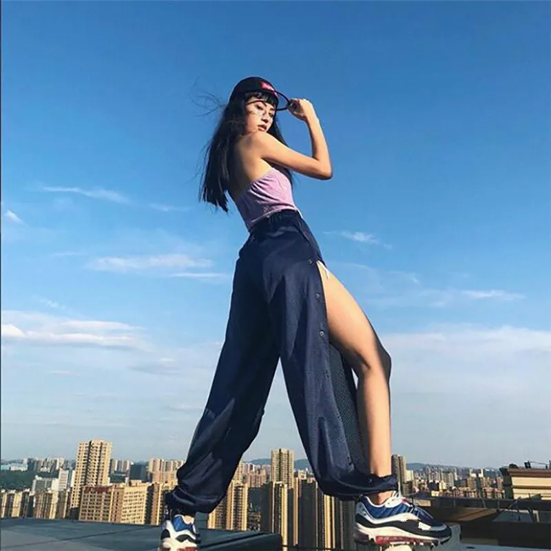 Женская одежда брюки женские Капри для женщин harajuku спортивные штаны плюс размер
