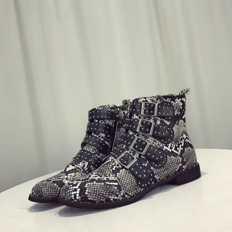 2019 Новый Туфли с ремешком и пряжкой зимняя обувь из искусственной кожи Для женщин