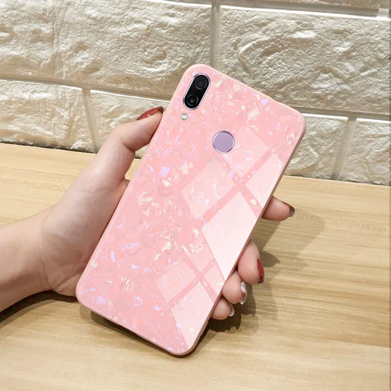 Glitt Case For Huawei Honor 8X max Note 10 Shell Tempered Glass Hard Cover PLAY V10 View |