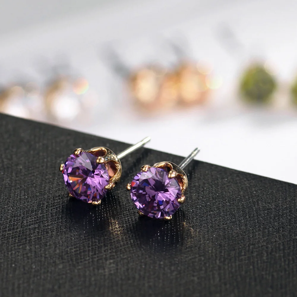 Neoglory маленькие пять пар красочных гвоздиков без никеля женские брендовые модные