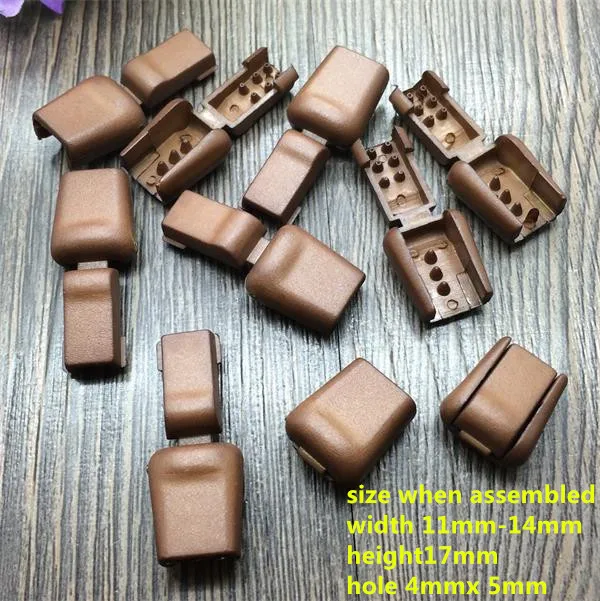 Шнур с замком коричневого цвета, шнур с замком, шнур с замком, стопор, концевой замок 100 шт./лот, бесплатная доставка