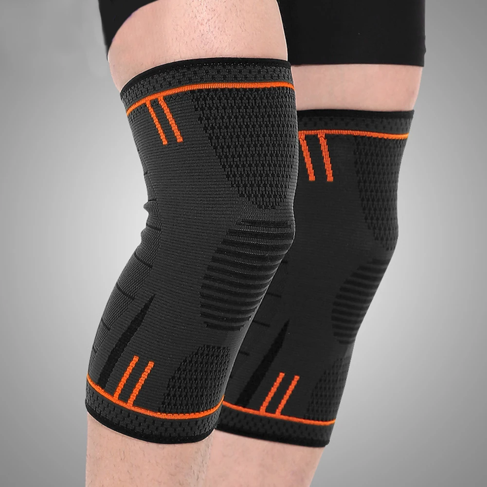 Баскетбол Фитнес Спорт Kneecap Велоспорт поддержка эластичные беговые колодки