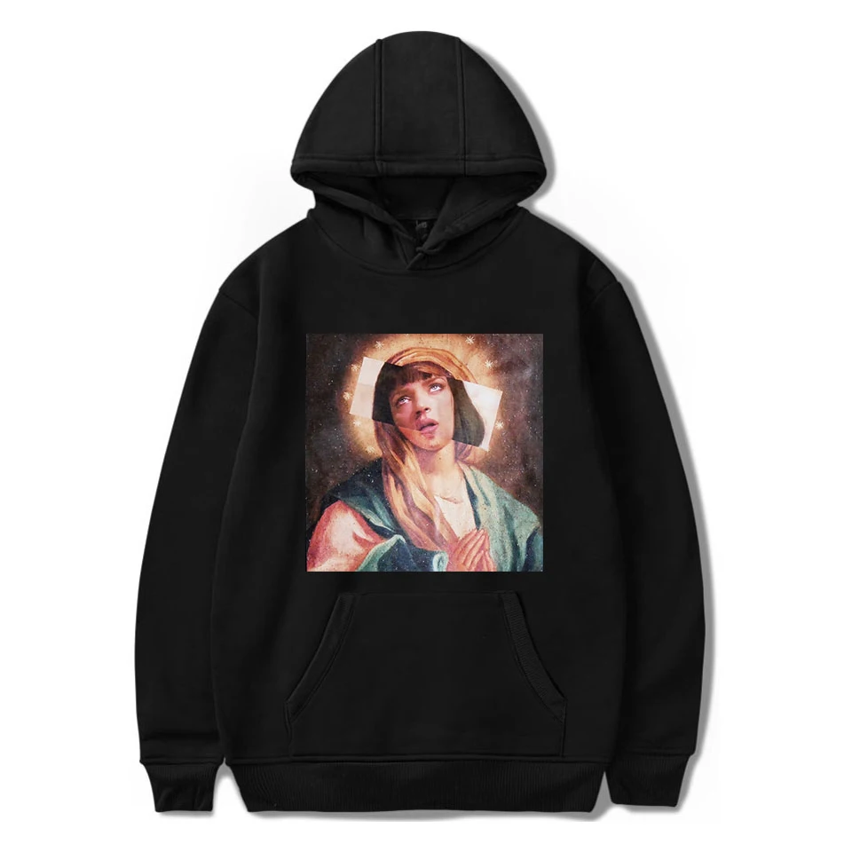 Virgin Mary/мужские забавные толстовки с капюшоном из целлюлозы, толстовки в стиле хип-хоп, уличная одежда для мужчин, свитшоты Mary, толстовки больших размеров