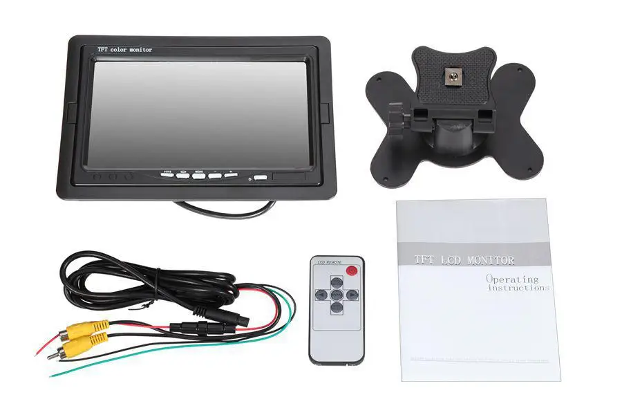 Автомобильный монитор Dragonpad 7 дюймов ультратонкий TFT LCD HD аудио и видеоплеер AV для