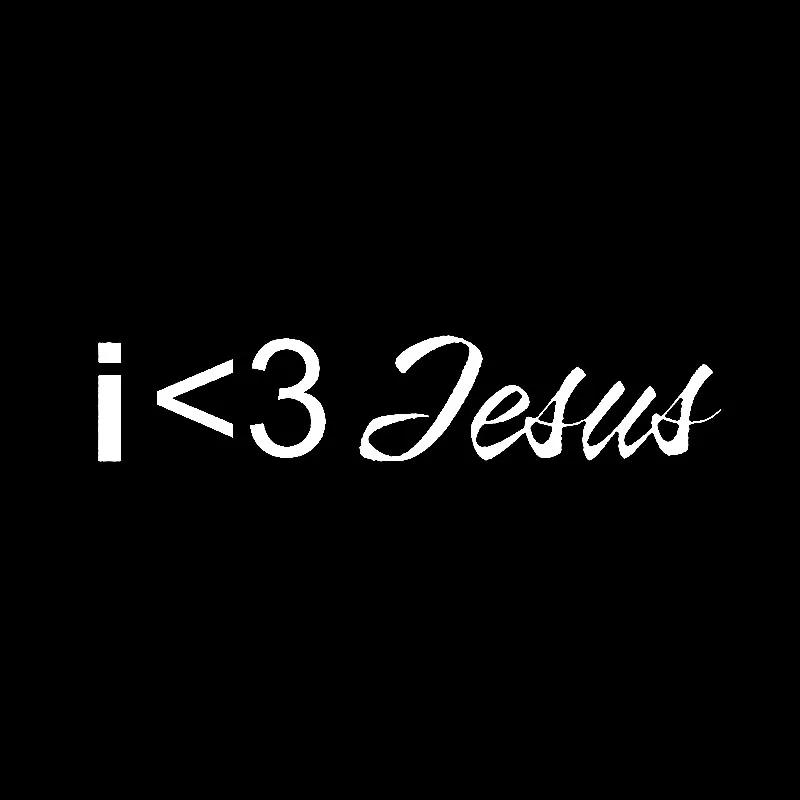 YJZT 15 см * 3 2 i&lt3 Иисуса я любящее сердце Христа христианское религиозное виниловые