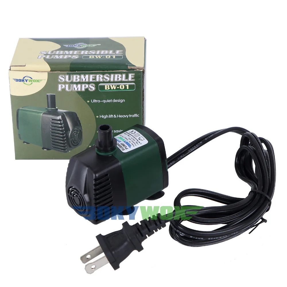 110 V 450LPH погружной насос для аквариума пруда фонтана воды осени гидропоники