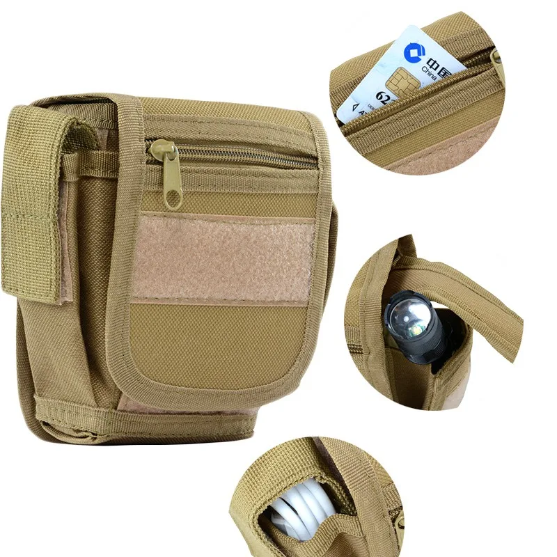 Тактический Подсумок с креплением MOLLE охотничьи сумки ремень поясная сумка портативный поясная сумка Открытый Водонепроницаемая поясная сумка чехлы Чехол для телефона карман