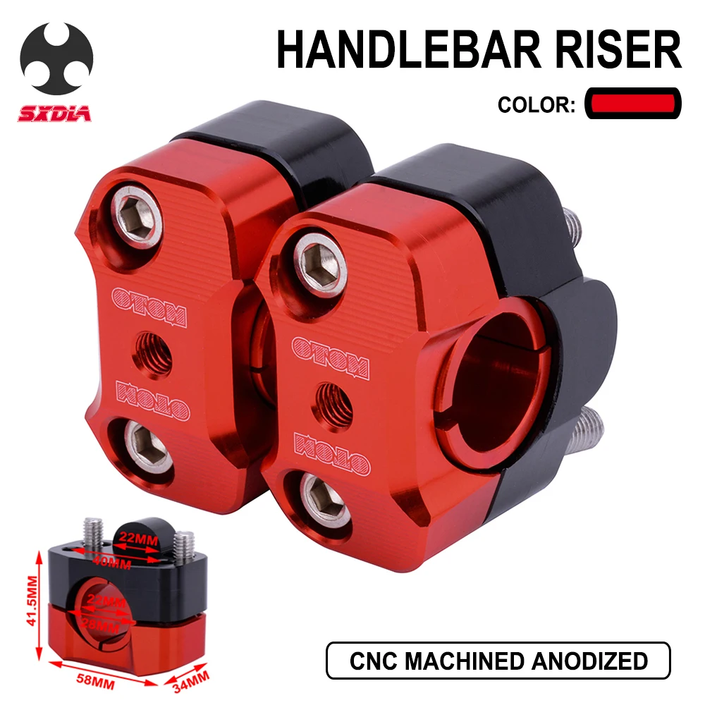 Мотоцикл Универсальный CNC 7/" 22 мм 11/8" 28 мм руль Riser зажим ручка жир бар крепление адаптер для KTM Honda Yamaha Kawasaki