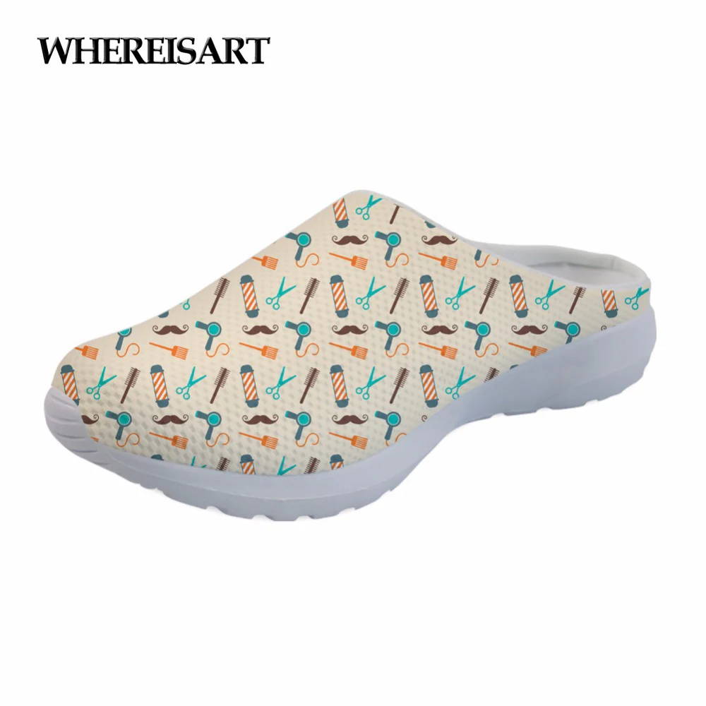 WHEREISART/Новинка лета 2019 женские шлепанцы с рисунком сандалии принтом для