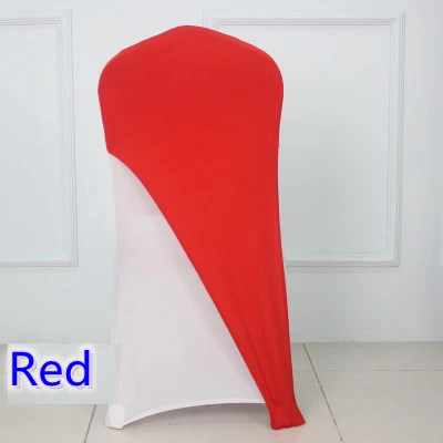 

Red Colour Spandex Chair Cover Lycra Cap Half Cover Wedding Party Hotel Banquet Decoration Stretch Elastic Chair Cover