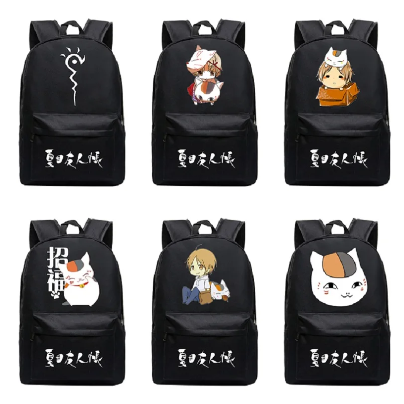 High-Q Unisex Japan Anime Natsume Yuujinchou backpacks luminous backpack Madara Natsume Yuujinchou Student bag Backpack