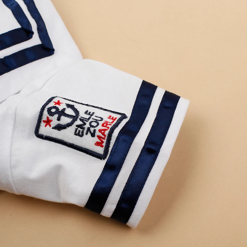 Весенний стиль комбинезонов для малышей 100% хлопок 2 стиля детская одежда темно-синий белый мальчик новорожденный пижама 1 шт. HB057 on.