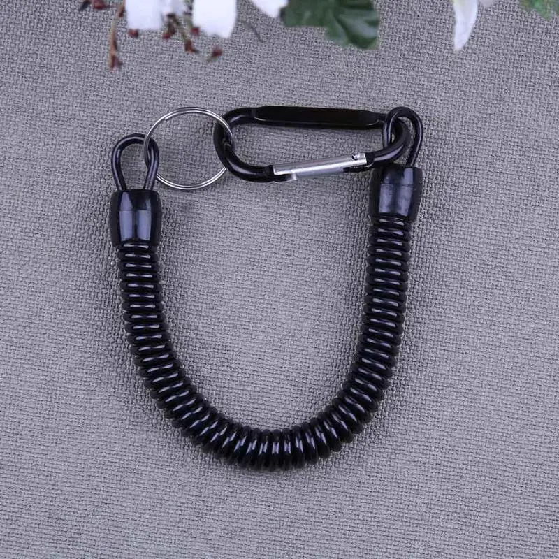 Рыболовный Rops спиральный шнурок эластичный рыболовный канат для подключения рыболовного инструмента карабин удерживающая веревка рыболовные снасти инструмент 5 видов цветов