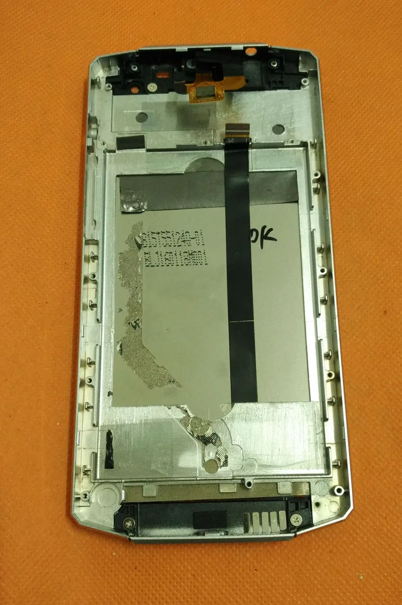 Б/у Оригинальный сенсорный экран и ЖК-дисплей + рамка для Oukitel K10000 5 дюймов MT6735