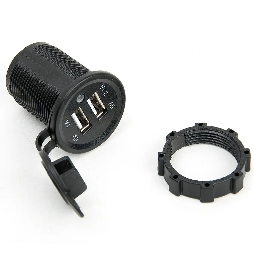 Розетка сетевая с двумя USB-портами 12 В 1 А и а | Автомобили мотоциклы