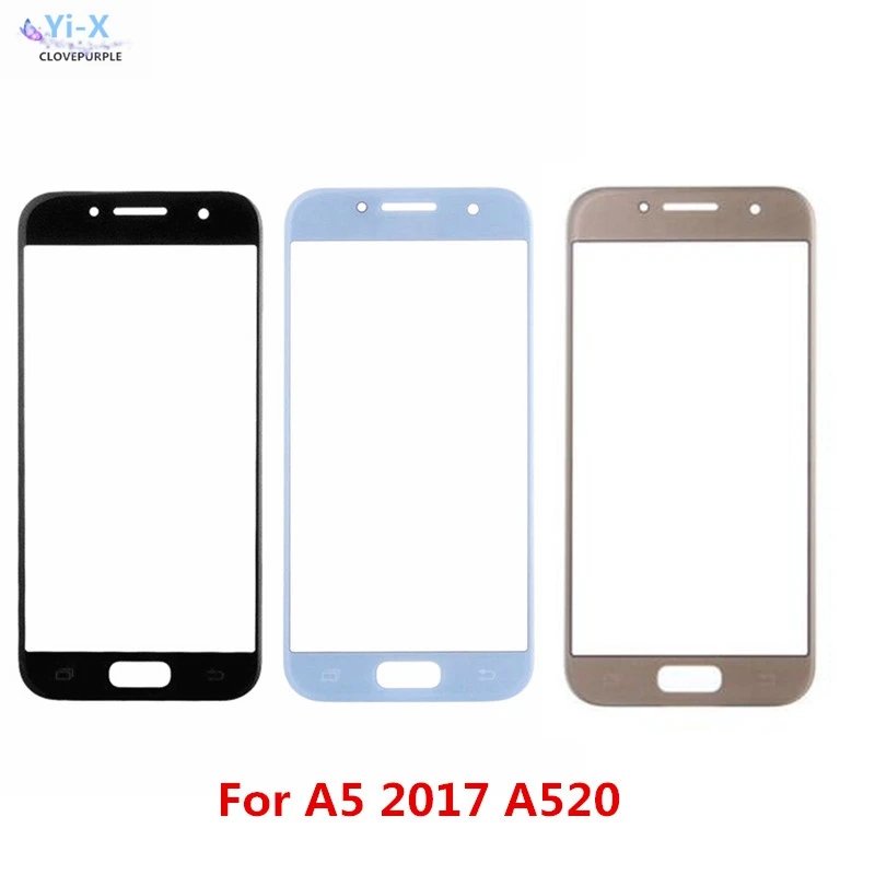 

10 шт./лот сенсорный экран для Samsung Galaxy A5 2017 A520 A520F переднее внешнее стекло верхняя линза сенсорная панель