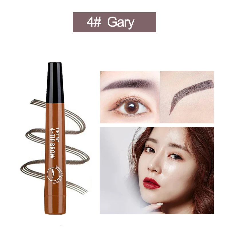 Микроблейдинг карандаш для бровей водостойкая форма татуировки хна легко носить