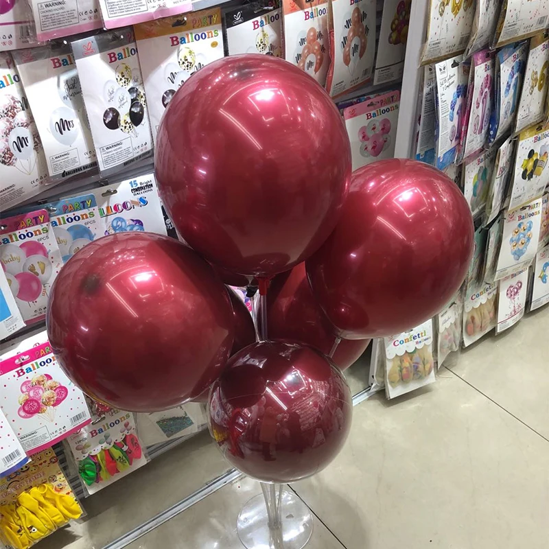 

10inch Red Metallic Latex Balloons Helium Ball Wedding Room Decorations Anniversaire Kids Adults Birthday Gifts Party Supplies