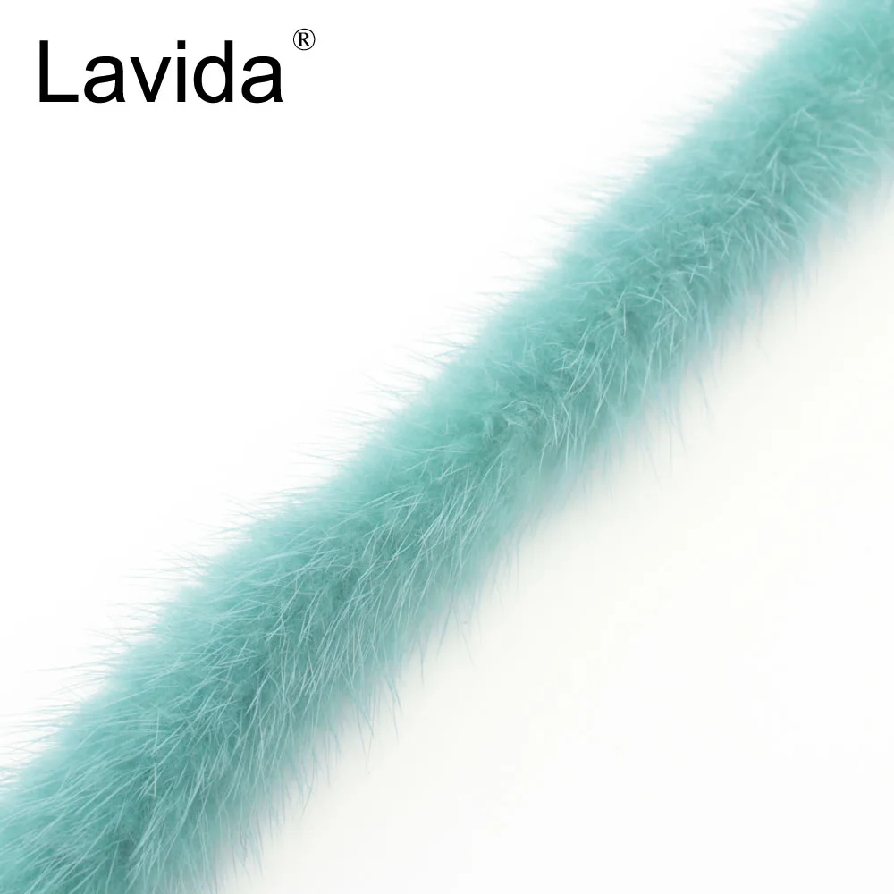 Lavida F07 92 см натуральный мех норки полосы/меховой шар/ювелирные аксессуары/DIY брелок в форме обуви Одежда мешок шапки шляпа материалы/ручной работы