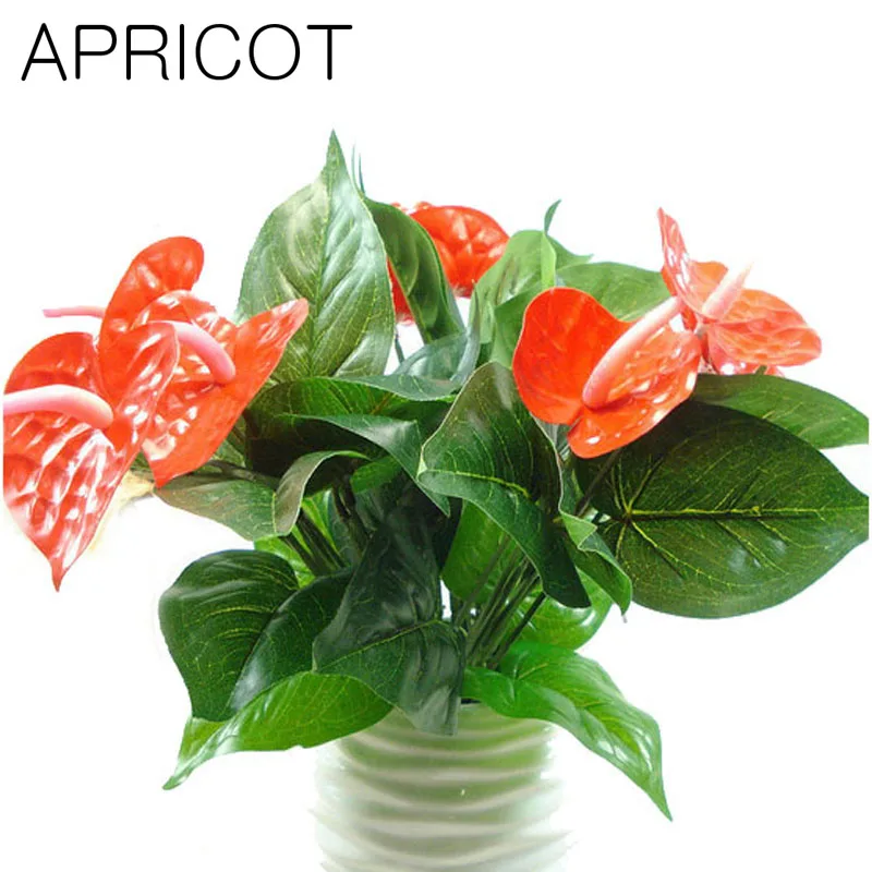 Абрикос антуриум имитация искусственного цветка орхидеи искусственные цветы