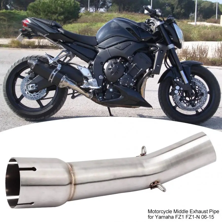 Модификация мотоцикла средний глушитель выхлопной трубы для Yamaha FZ1 N 2006 2007 2008 2009