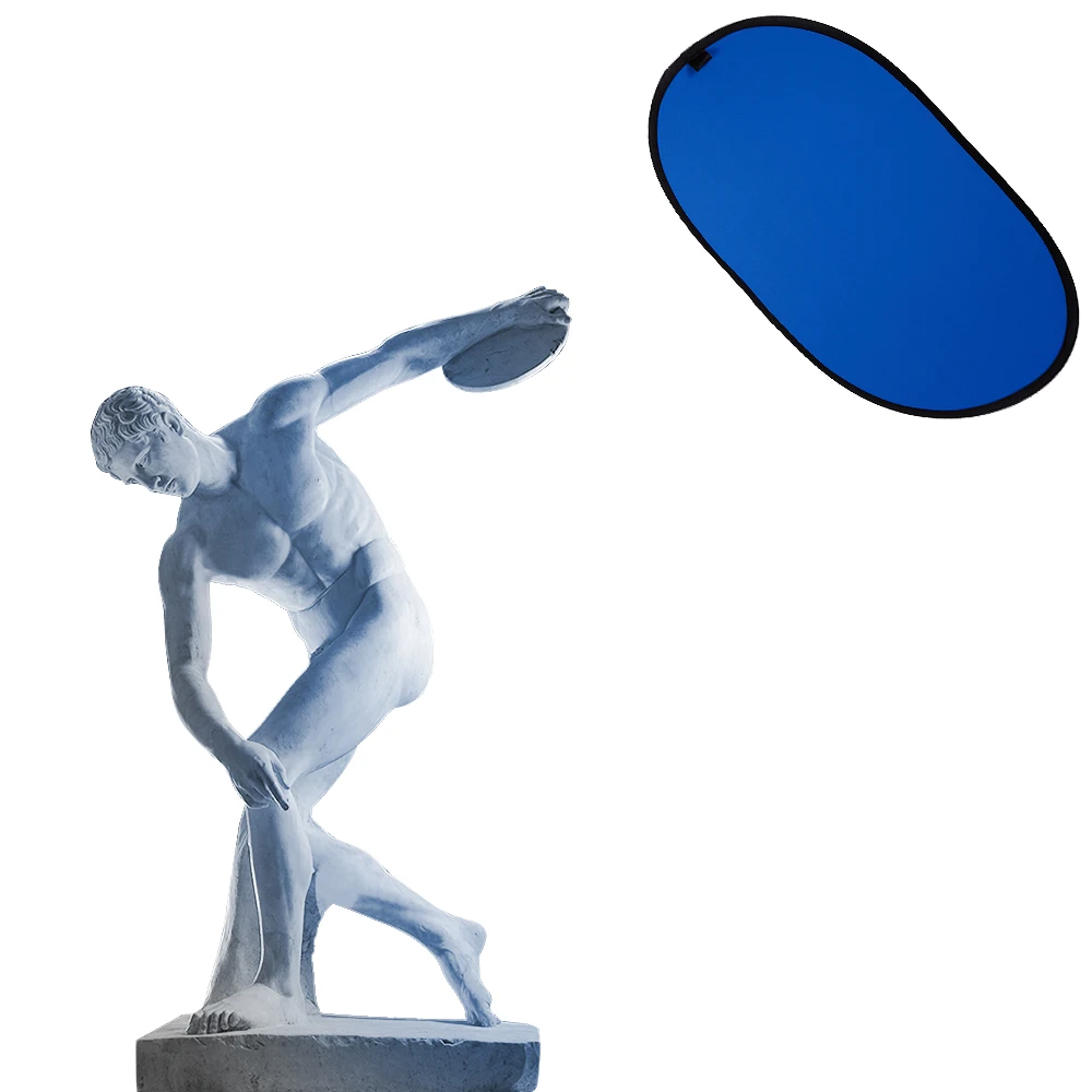 100x150см Складная хлопковая отражатель Синего & Зеленого (2в1) фонарик фон для фото-видео студии Фотографии на.