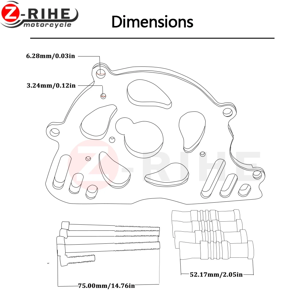 Передняя Звездочка цепи гвардии Крышка левая сторона двигателя для Kawasaki z1000 z 1000
