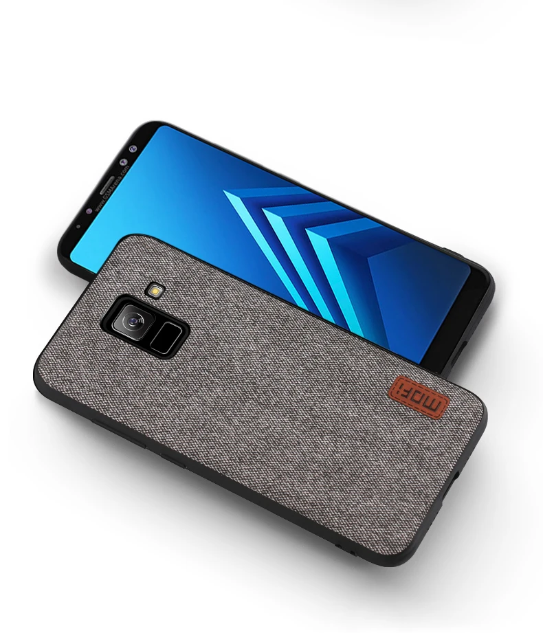 Для samsung Galaxy A8 Plus чехол MOFI для samsung Galaxy A7 тканевый чехол-накладка для samsung A8+ A9 матовый чехол