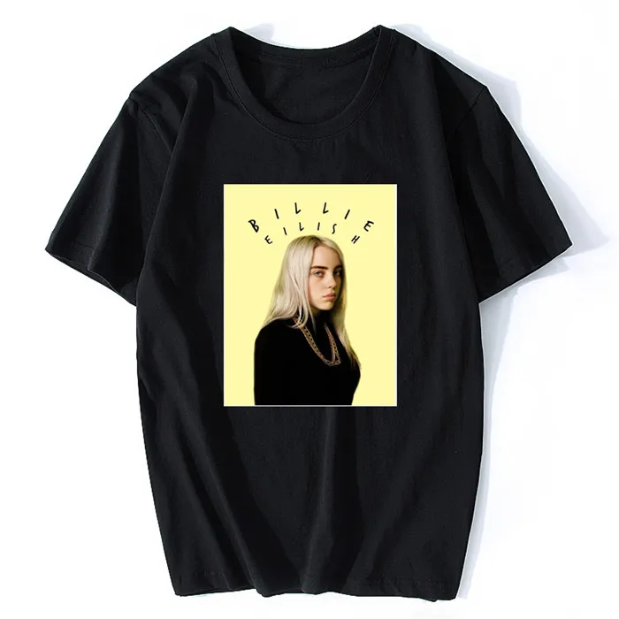04 Billie Eilish Music, Винтажная футболка, хлопок, короткий рукав, футболка с музыкальной тематикой для мужчин/женщин, новинка, для пары, XXXL, мужские футболки - Цвет: 04