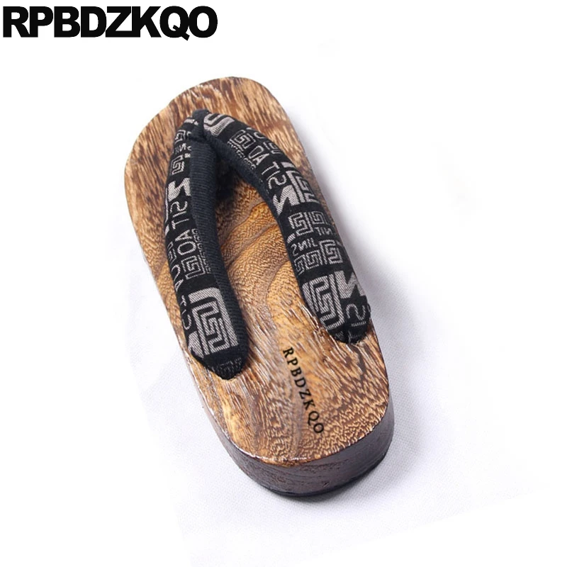 Шлепанцы Geta с открытым носком без застежки повседневные японские шлепанцы