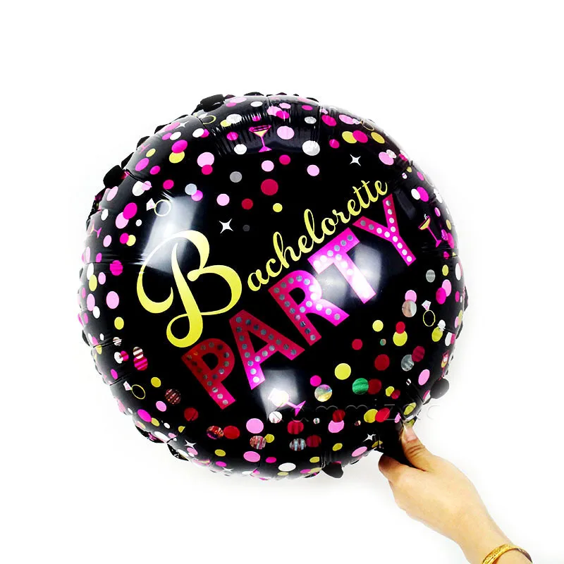 KAMMIZAD 18inch round bachelorette party balloon helium foil globos adult woman decorations ballons bridal shower baloons | Дом и сад