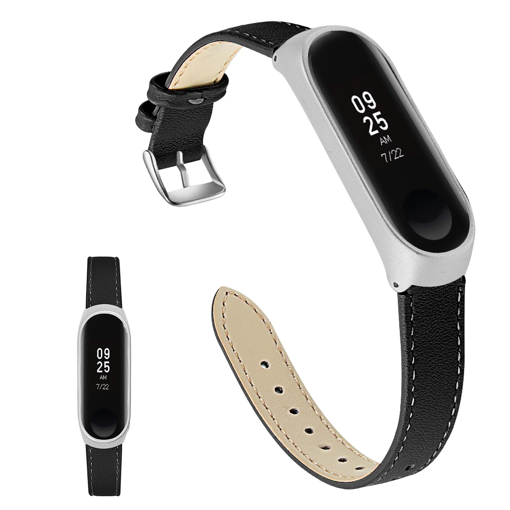 Joyozy кожаные Смарт-часы ремешок для xiaomi mi band 4/3 ремешок mi band Замена многоцветный ремешок для часов xiaomi mi Band 3/4