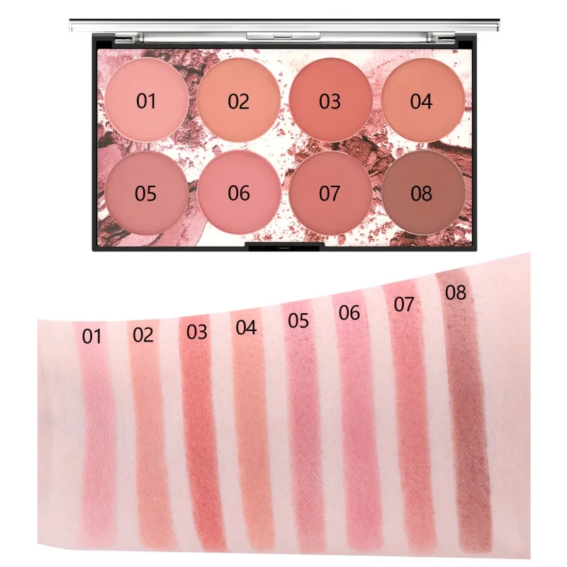 Восьмицветные Румяна натуральный увлажняющий водостойкий очищающий