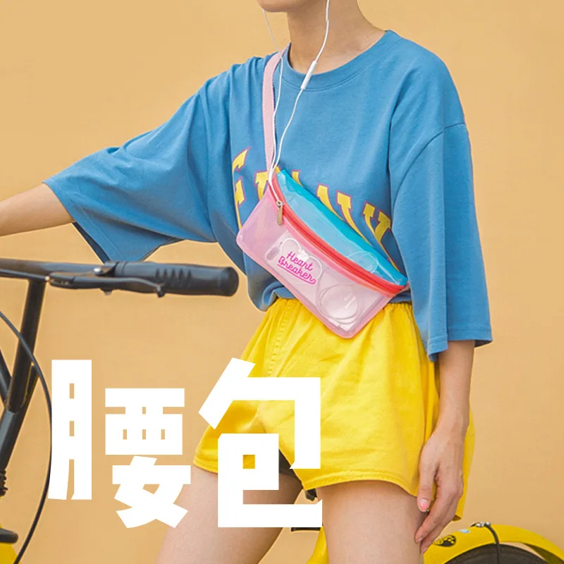 Поясная Сумка для женщин голографическая прозрачная водонепроницаемая t153 |