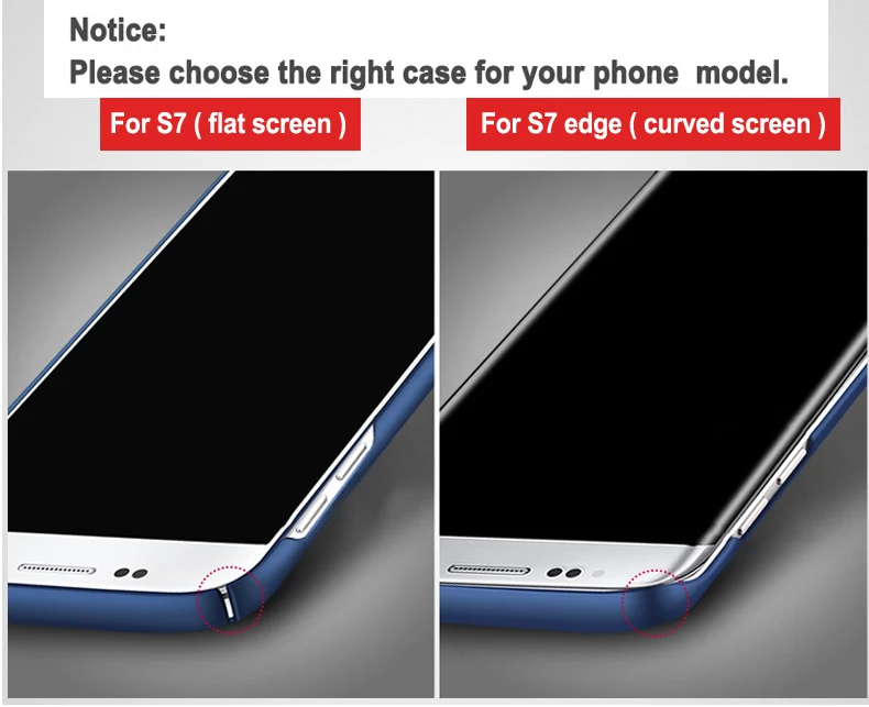 100% Original Msvii Luxury Silm scrub cover For galaxy s7 edge case hard PC samsung S7 |