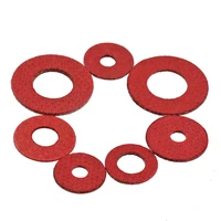 200pcs red insulating fiber flat washers sealing gasket spacer insulating spacers m2 m2 5 m3 m4 m5 m6 m8