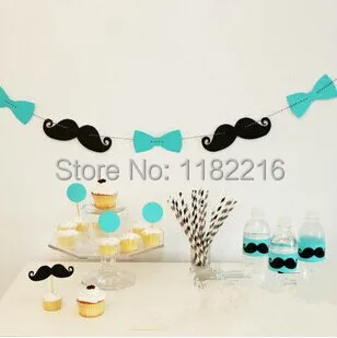 Забавные усы и банты гирлянда Свадебный баннер реквизит для фотобудки декор