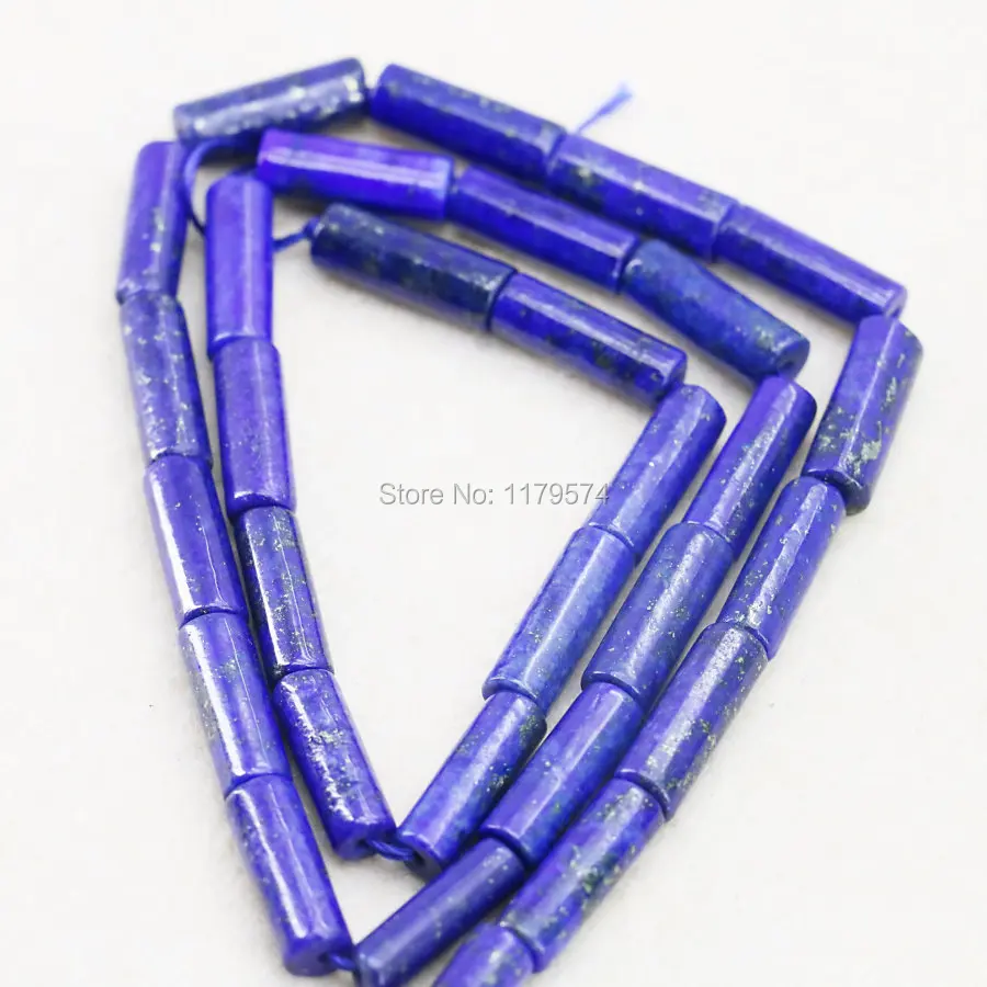 Бусины трубки с ляпис Лазуритом 4 х13 мм 15 дюймов|beads accessories|accessories for jewelry makingjewelry making