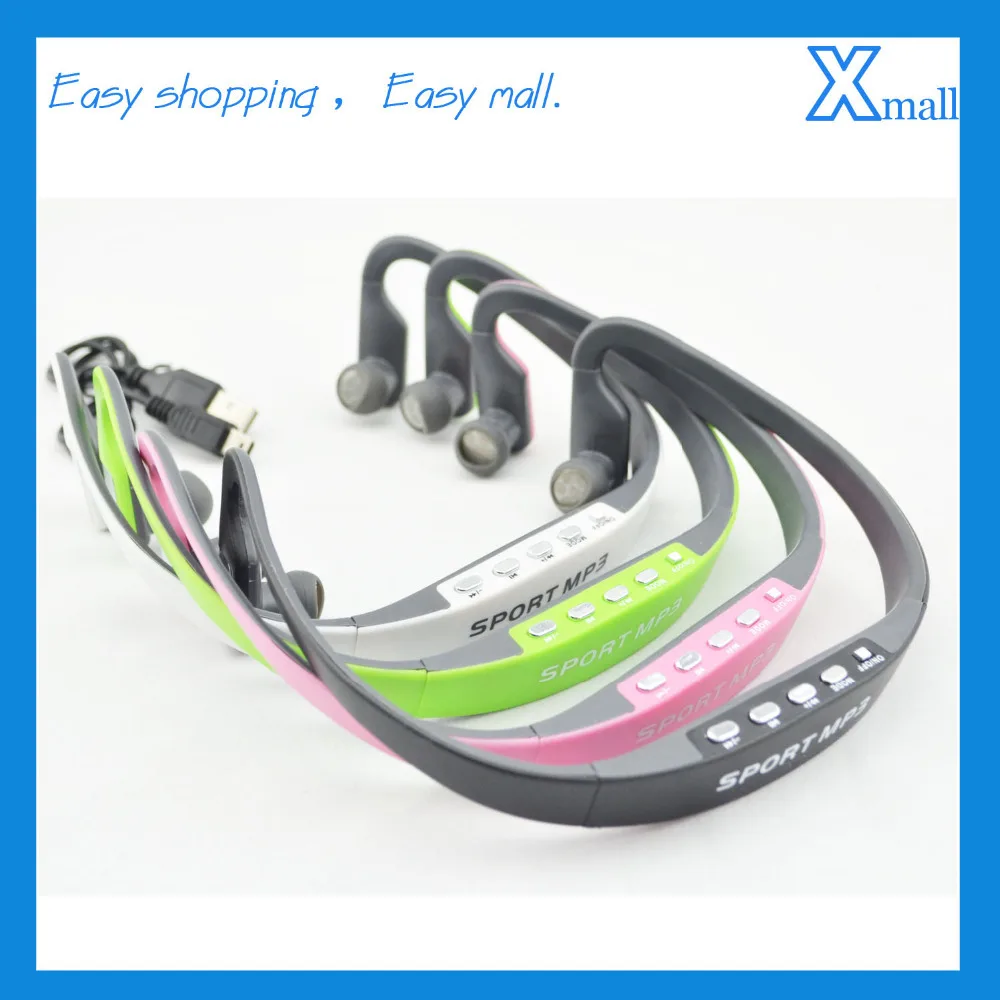 Беспроводной наушники в ухо шейным спортивные MP3 плеер с TF слот для карты|wireless