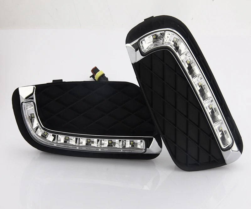 Автомобиль мигающий 2 шт. DRL для Mercedes-Benz Smart fortwo 2008 2009 2010 2011 Габаритные огни Туман фара крышка Тюнинг автомобилей