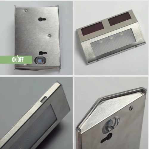 Водонепроницаемый садовый светильник из нержавеющей стали IP65 на солнечной