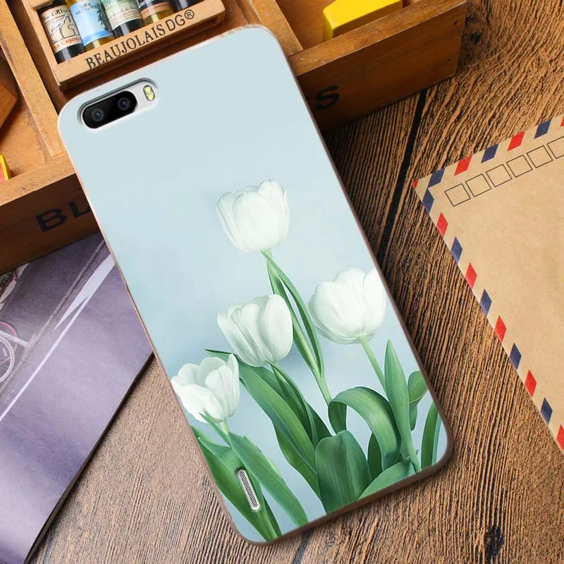 Мобильный Телефонные Чехлы для Huawei Honor 6 Plus Чехол прозрачный ТПУ кремния Капа Fundas