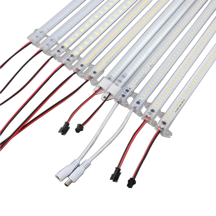 220Vac 2835SMD 30 см 7 Вт 72 светодиодный s теплый белый/холодный белый Диммируемый яркий светодиодный светильник для бара витрина с жесткой полосой светодиодный светильник для шкафа