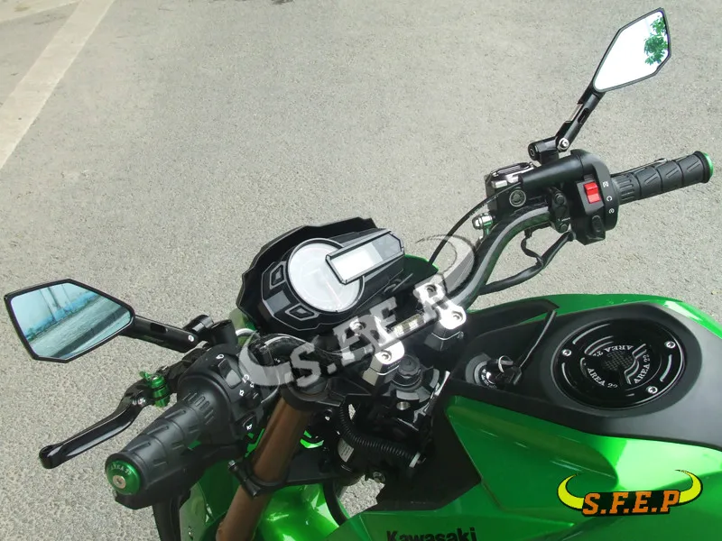 Мотоцикл Универсальный ЧПУ Ручка Бар зеркала для Kawasaki Z125/Z125Pro 2016 2017|bar mirror|handle bar
