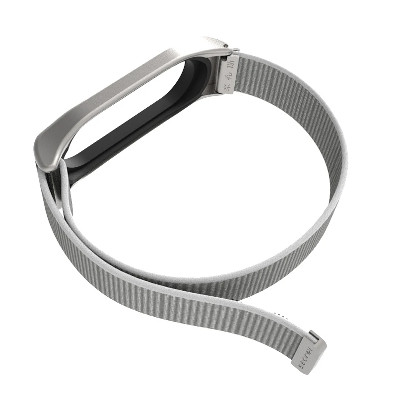sea shell Mi jobs mi Band 4 нейлоновый ремешок для Xiaomi mi band 4 mi band 3 Correa Sport нейлоновый ремешок на запястье для mi Band 3 браслет на запястье - Цвет: sea shell