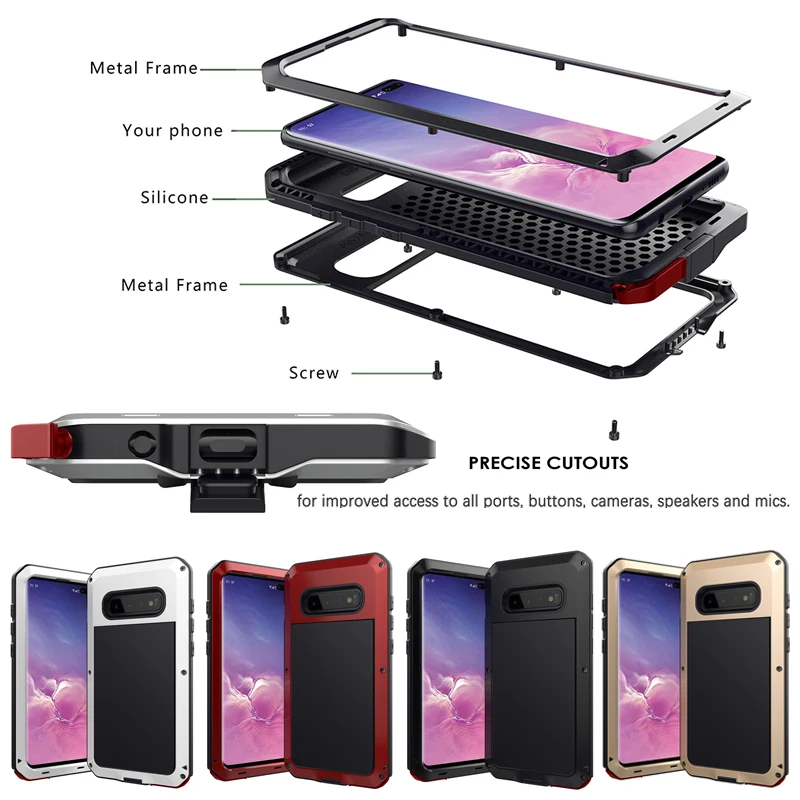 Новое поступление для Samsung Galaxy S10 Plus S10e металлический алюминиевый бронированный
