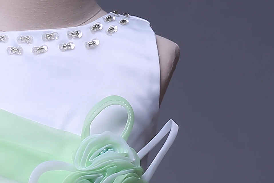 Cutestyles Green Flower Girl Dresses Princess Party For kids Wear GD40215-1G | Детская одежда и обувь